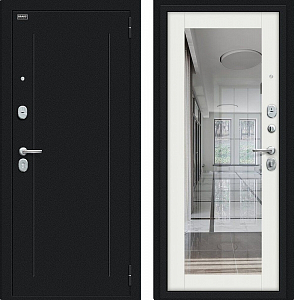 Товар Дверь Браво Флэш Букле черное/Off-white DIS006719